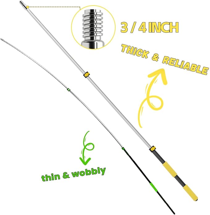 144'' Long Extendable Handle Car RV Wash Brush Kits - Image 2
