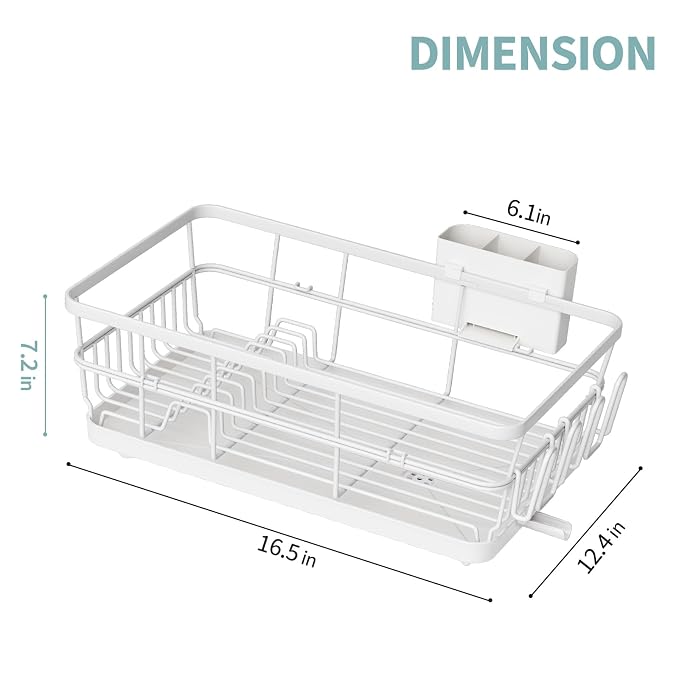 Dish Drying Rack for Kitchen Counter, Large Dish Racks - Image 8