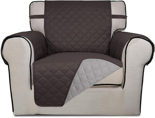 PureFit Reversible Quilted Sofa Cover, Water Resistant Slipcover Furniture by PureFit