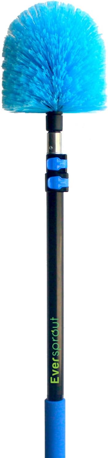 EVERSPROUT 5-to-12 Foot Cobweb Duster and Extension-Pole Combo | Hand Packaged by EVERSPROUT