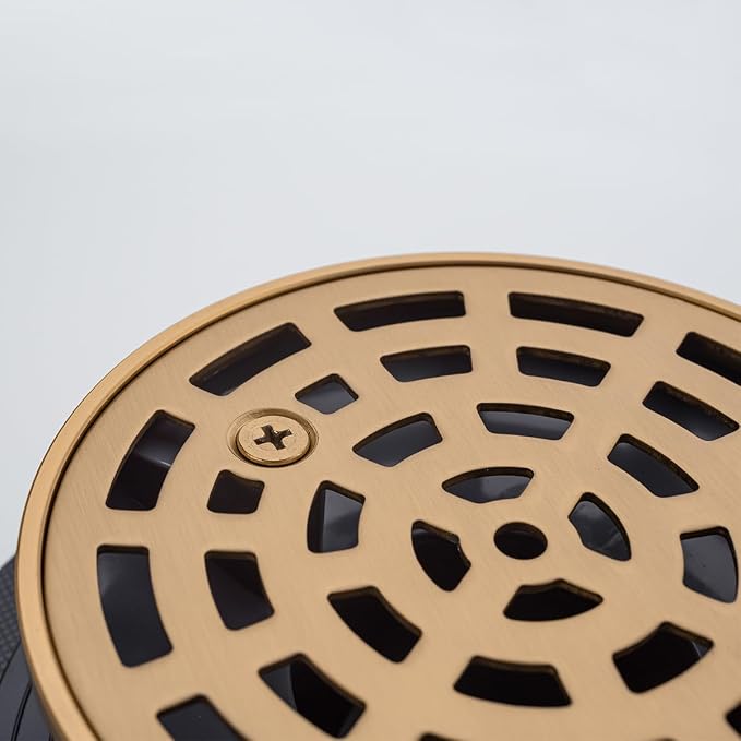 RANDOM Round Shower Drain SUS304 Stainless Steel Champagne Bronze Shower Drain - Image 7