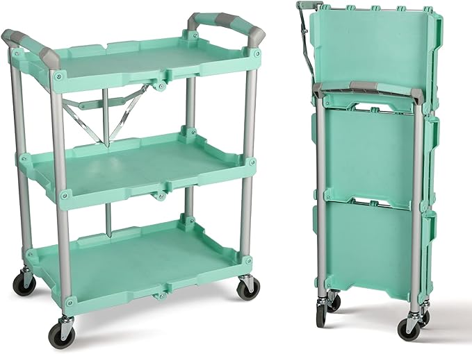 Olympia Tools 89-349 Pack-N-Roll Folding Collapsible Service Cart, 150LB by OlympiaTools