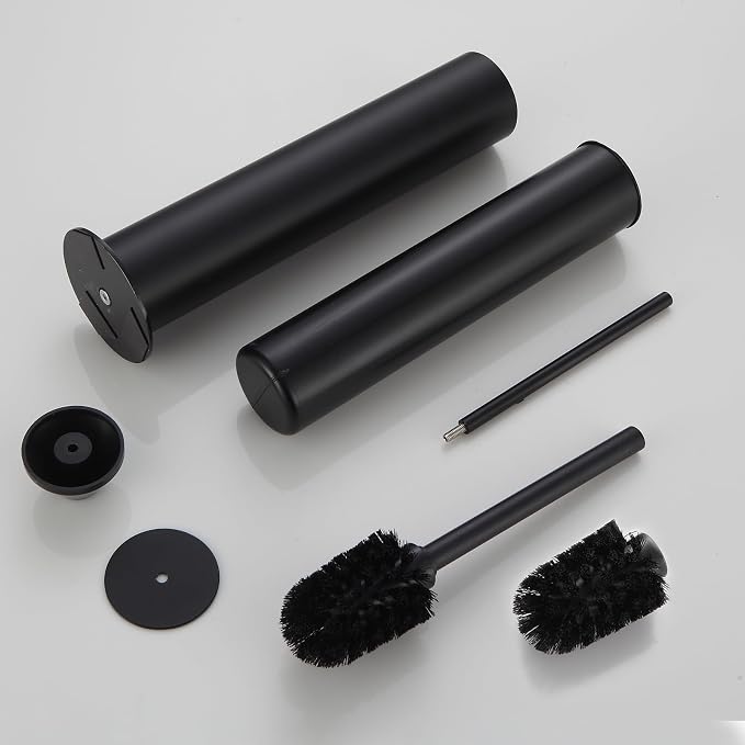 BGL Toilet Brush and Holder Set, Heavy Duty 304 Stainless Steel, Round Base and - Image 7