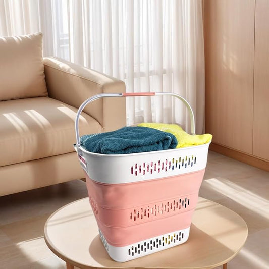 SAMMART 40L Collapsible Plastic Laundry Basket - Image 2
