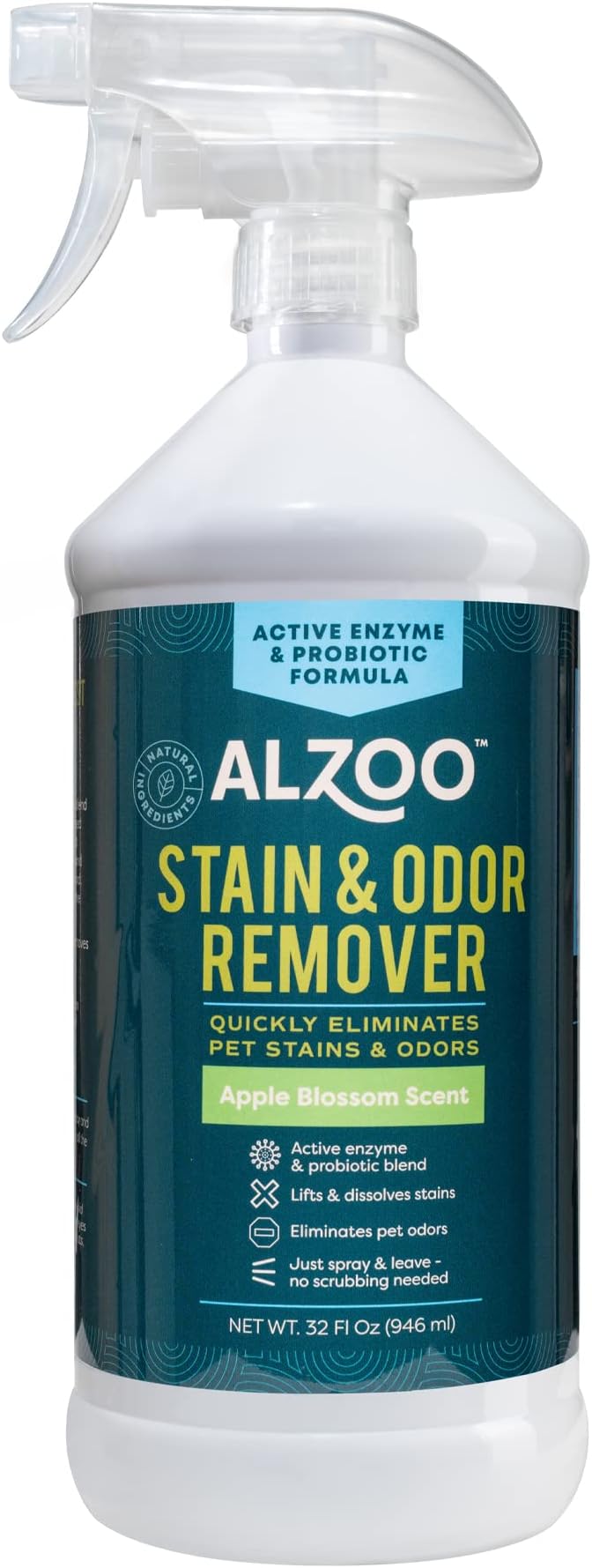 ALZOO Stain & Odor Remover, Quickly Lifts & Dissolves Pet Stains & Helps by ALZOO