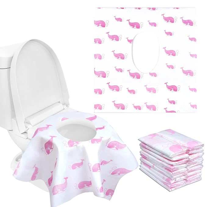 21 Pack Toilet Seat Covers Disposable, Extra Large Disposable Toilet Seat Covers by CHFONGDIRECT