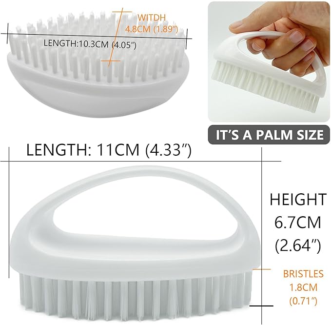 Scrub Brush for Cleaning Scrubbing Heavy Duty Stiff Nylon Bristles Cleaning - Image 3