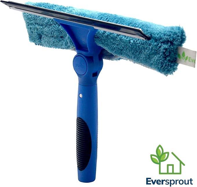 EVERSPROUT Swivel Squeegee & Microfiber Glass Window Scrubber, Light-Weight - Image 7