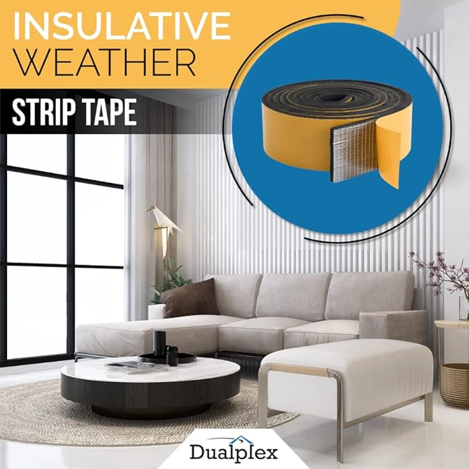 High Density Foam Weather Stripping Door Seal Strip Insulation Tape Roll - Image 3