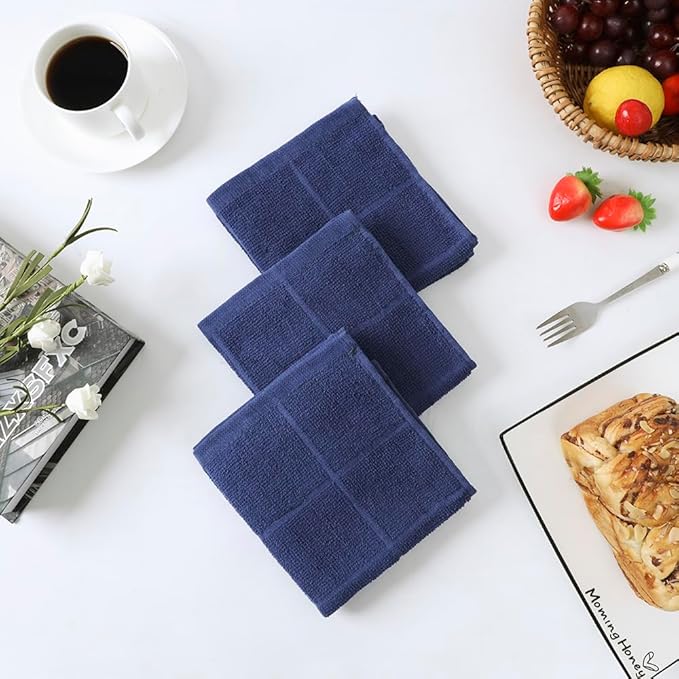 Glynniss Kitchen Dish Cloths Highly Absorbent Dish Rags 100% Cotton Wash Cloths - Image 7