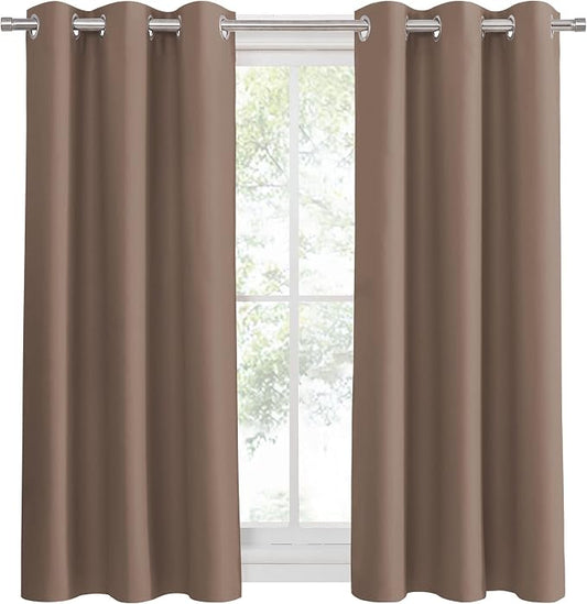 PONY DANCE Blackout Curtains Mocha - Image 2