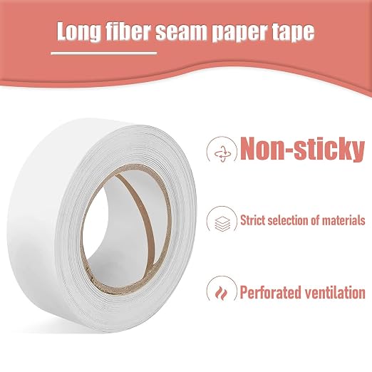 Drywall Paper Tape, 2” x 400 ft Ultra-Thin Fiber Paper Drywall Joint Tape - Image 6