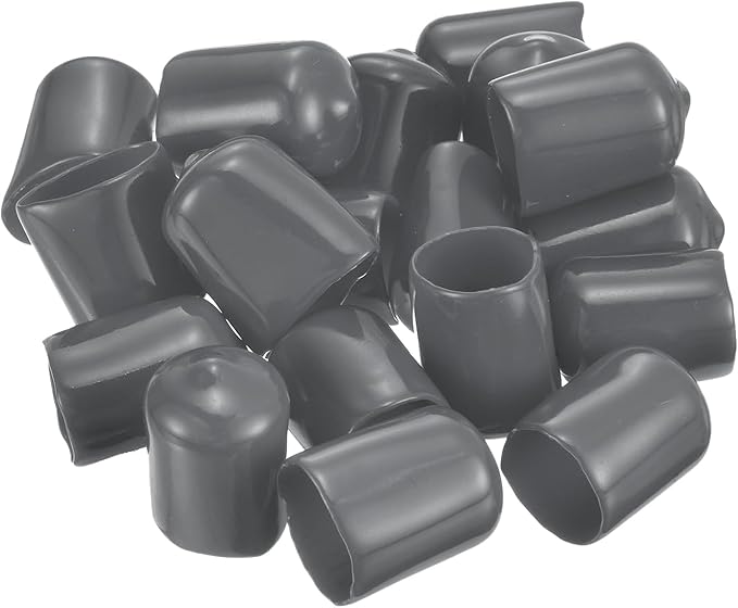 uxcell 20pcs Rubber End Caps 14.5mm ID Vinyl Round Tube Bolt Cap Cover Thread - Image 4
