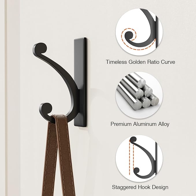 14-Pack Adhesive Wall Hook for Towel/Coat - Image 4