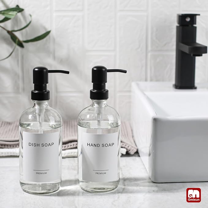 GMISUN Glass Soap Dispenser - Image 4
