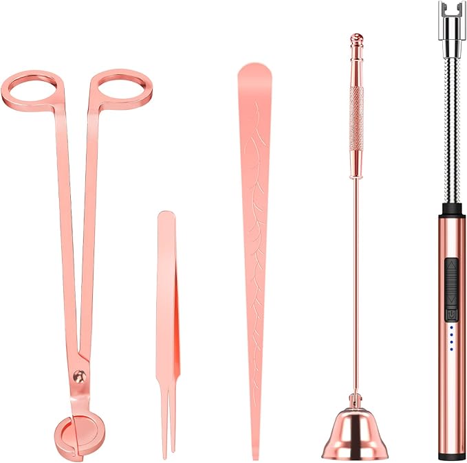 5 in 1 Candle Accessory Set, Candle Wick Trimmer Cutter Set, Candle Wick Dipper by HEYLOURB