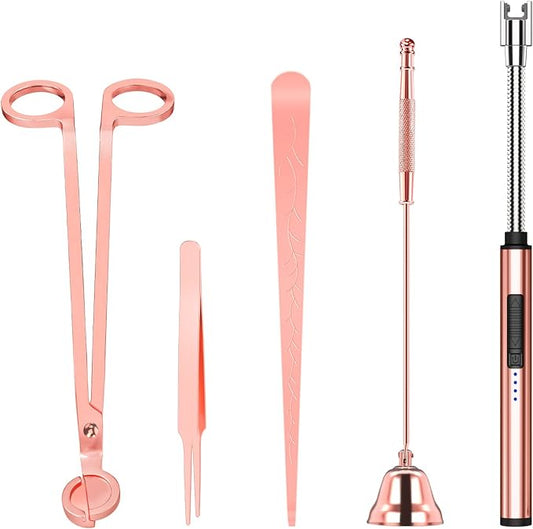 5 in 1 Candle Accessory Set, Candle Wick Trimmer Cutter Set, Candle Wick Dipper by HEYLOURB