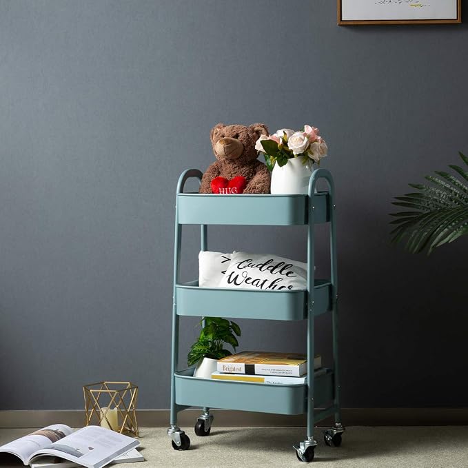 AGTEK Makeup Cart, Movable Rolling Organizer Cart - Image 4