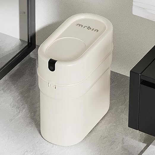 MRBIN Slim Automatic Bathroom Trash Can, 10L/2.6gal Touchless Pull Out Bagging - Image 7