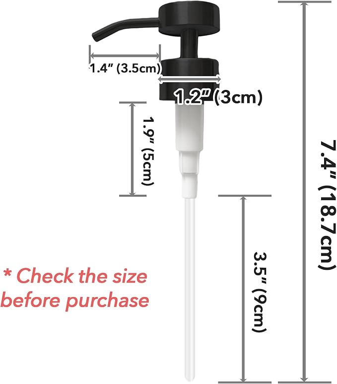 Stainless Steel Soap Dispenser Pump Head Replacement 2 Pack, 28/400 Threads - Image 2