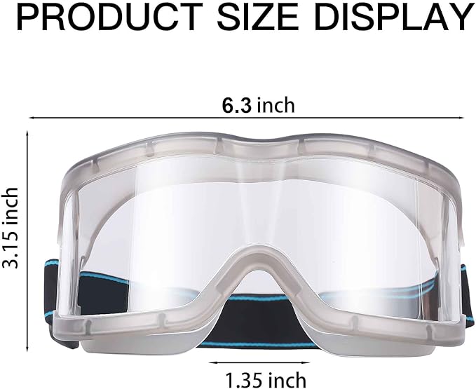 Chemistry Lab Safety Goggles, that Fit Over Glasses, Scientific, Construction - Image 4