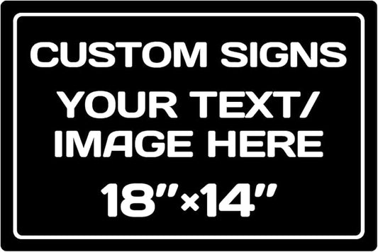 Custom Sign, Personalized Metal signs, Aluminum Weatherproof Metal Sign by Repaly