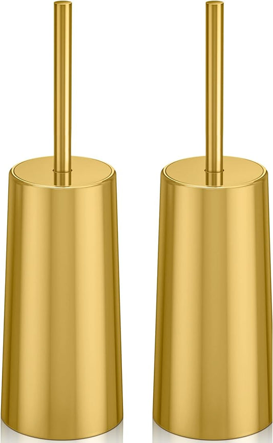 Toilet Brush and Holder, 2 Pack Toilet Brush Stainless Steel, Toilet Bowl Brush by Unknown