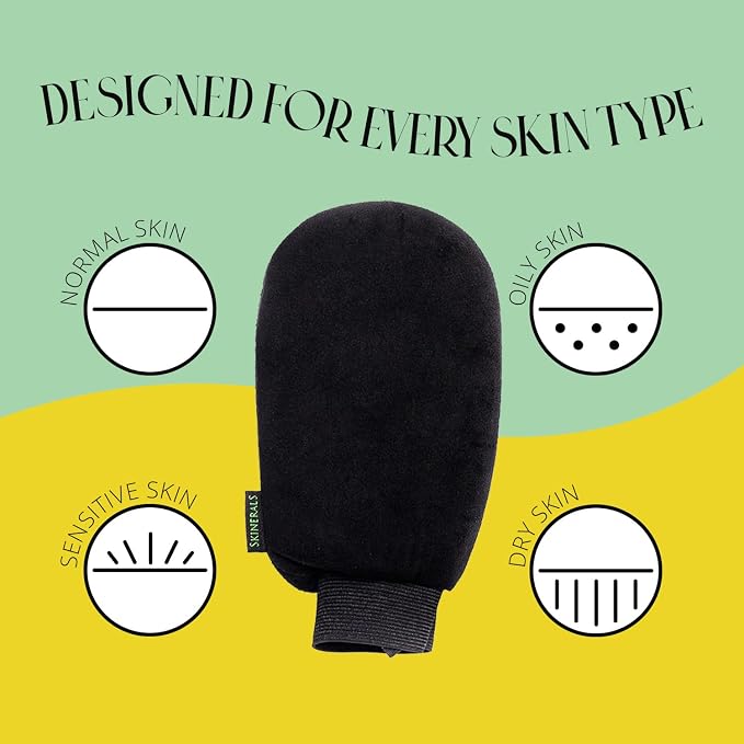 Skinerals Premium Exfoliating Mitt, Body Scrubbing Glove - Image 3