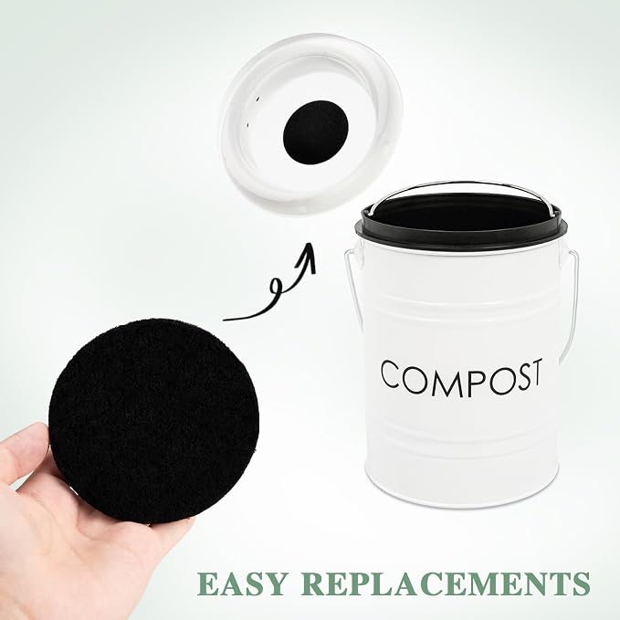 Vipush Charcoal Filters for Kitchen Compost Bin - Image 2
