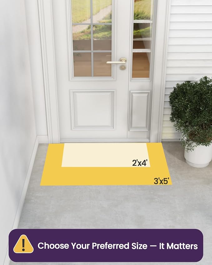 DEXI Front Door Mat Outside Entrance, Heavy Duty Non Slip Low Profile Doormat - Image 2