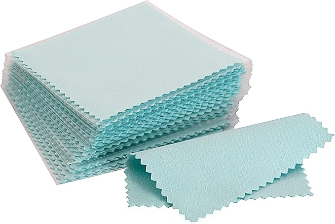 CATIFLIN 100pcs Premium Jewelry Cleaning Cloth, by CATIFLIN