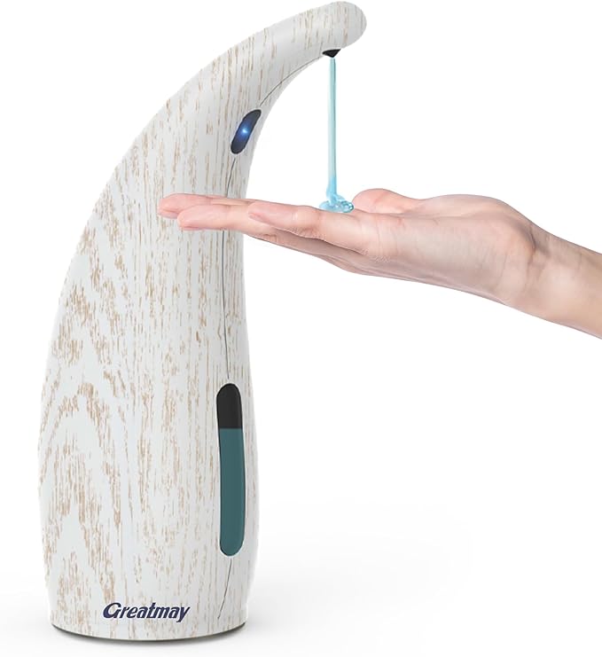 Adjustable Automatic Soap Dispenser Touchless, 4 Adjustable Levels Touchless by Greatmay
