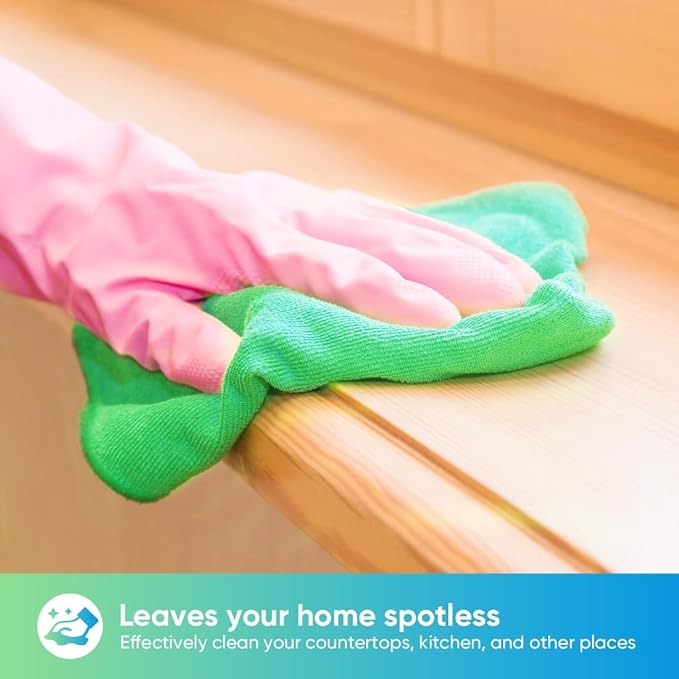 HOMEXCEL Green Microfiber Cleaning Cloth, 12 Pack Premium Microfiber Towels - Image 3