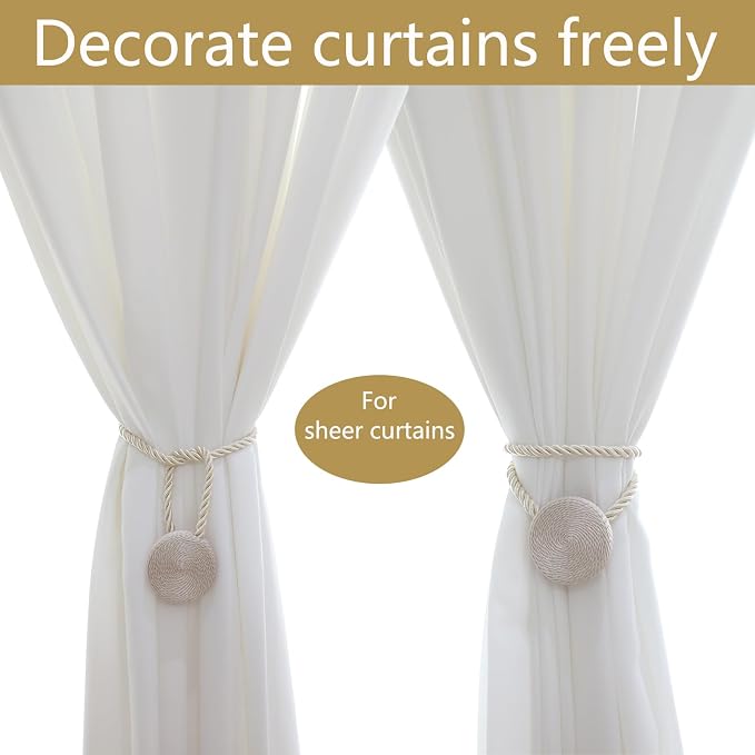 Magnetic Curtain Tiebacks - 12mm Magnetic Tie Backs - Image 4