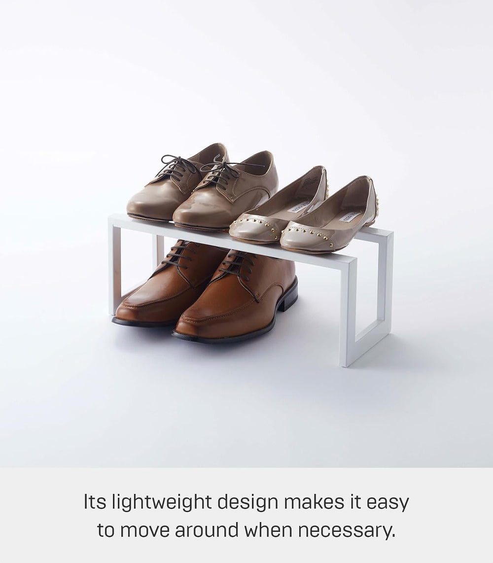 YAMAZAKI Home Line Expanding Shoe Rack, Metal, Adjustable - Single, 6" -...