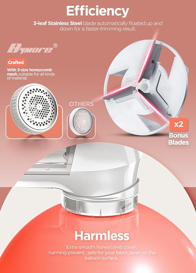 Bymore Fabric Shaver, Lint Remover, Lint Shaver Defuzzer Sweater Shaver - Image 3