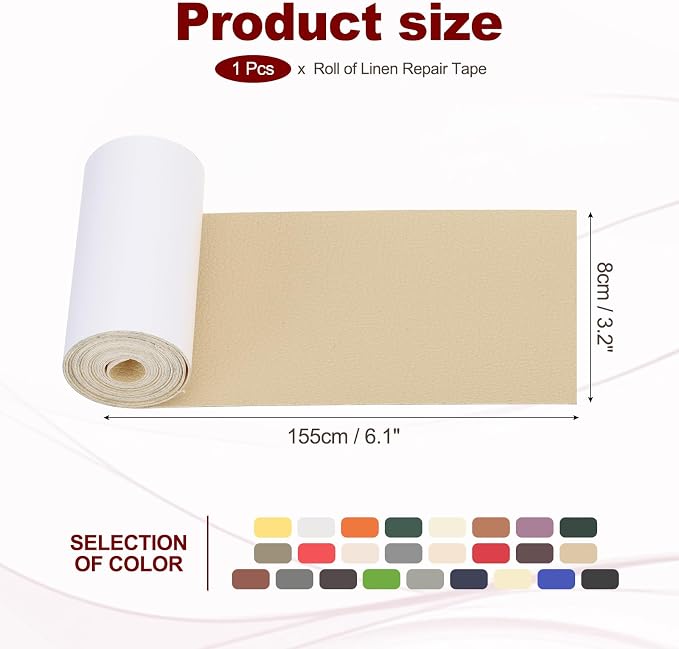 PATIKIL Leather Patches Tape for Furniture, 3.2 x 61 Inch Self Adhesive Vinyl - Image 2