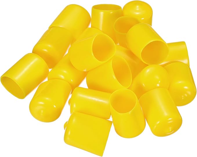 uxcell 20pcs Rubber End Caps 19mm ID Vinyl PVC Round Tube Bolt Cap Cover Screw - Image 4