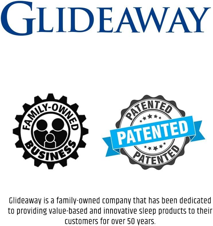 Glideaway X-Support Bed Frame Support System, GS-3 XS Model - 3 Cross Rails and 3 Legs - Strong Center Support Base for Full, Queen and King Mattress, Box Springs, and Bed Foundations