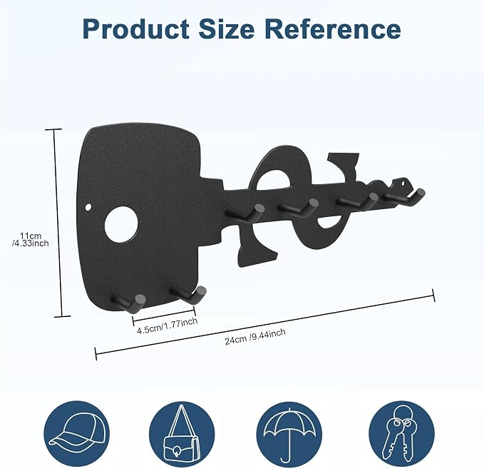 PMMASTO Key Holder Wall Mounted, Key Hooks - Image 5