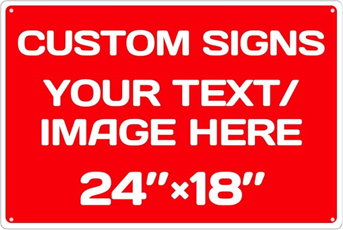 Personalized Aluminum Weatherproof Metal Signs by Repaly