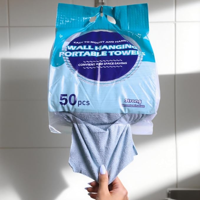Microfiber Cleaning Cloths 100 Pack Microfiber Towels Hanging Bags 8.7x8.7 in - Image 8
