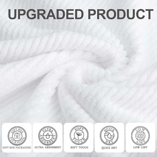White Washcloths for Bathroom - Image 2