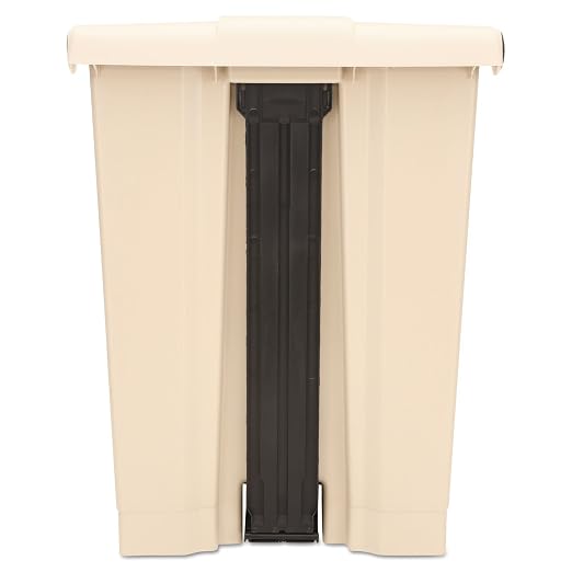 Rubbermaid Commercial Products Step-On Lid Trash Can, Hands-Free Sanitary Use - Image 3