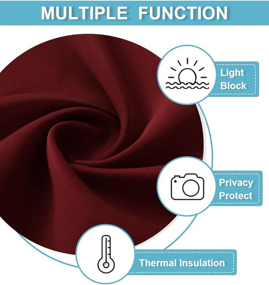 RYB HOME Blackout Curtains for Kitchen, Over Sink Privacy Curtains Window Decor - Image 2
