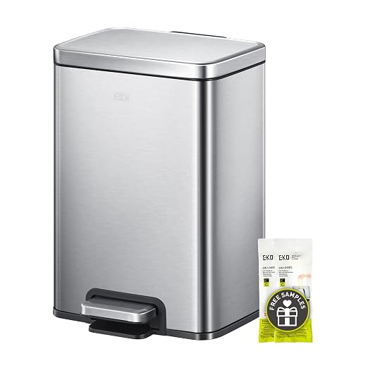 EKO Madison 12L / 3.2 Gal Bathroom Trash Can by EKO