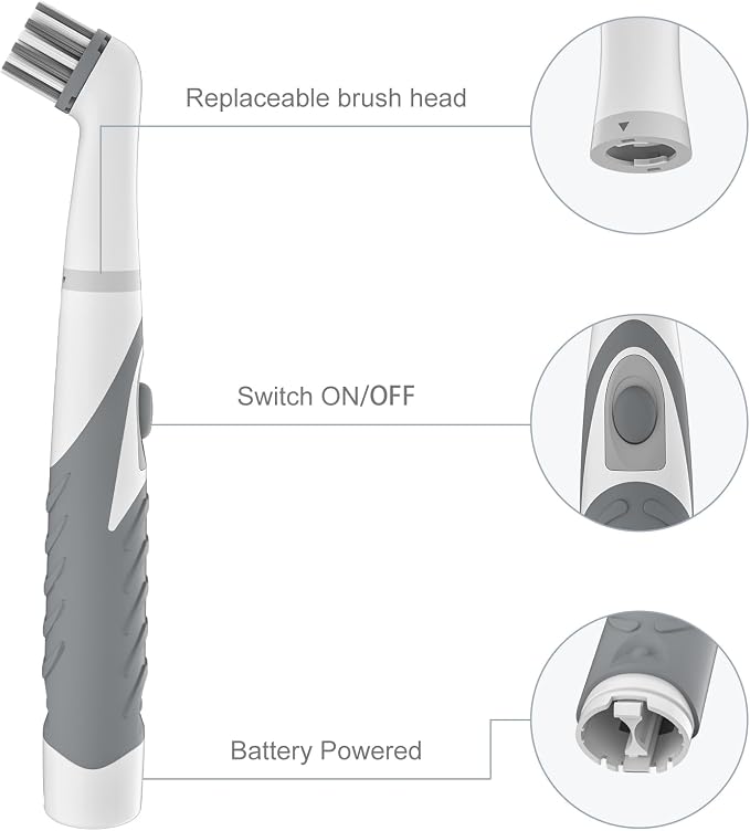 Electric Cleaning Brush with 4 in 1 Multiple Brush Heads, Indoor Household - Image 2