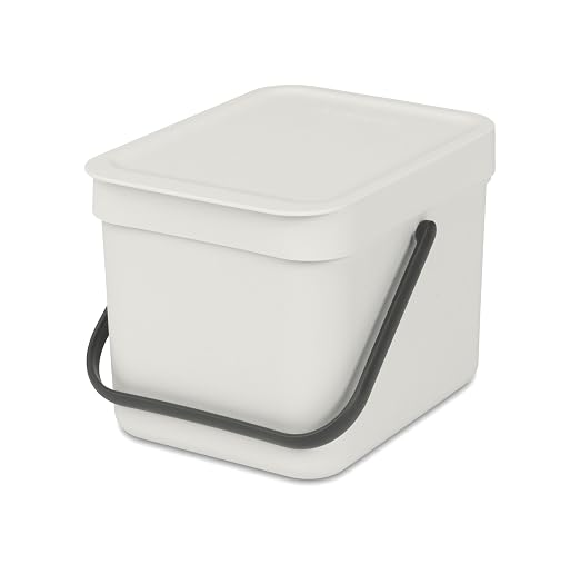 Brabantia Sort & Go Food Trash Can Small Countertop Kitchen Compost Caddy by BrabantiaUSA