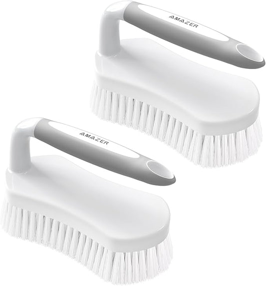 Amazer Scrub Brush for Cleaning Comfort Grip Shower Scrubber Flexible Stiff by Amazer