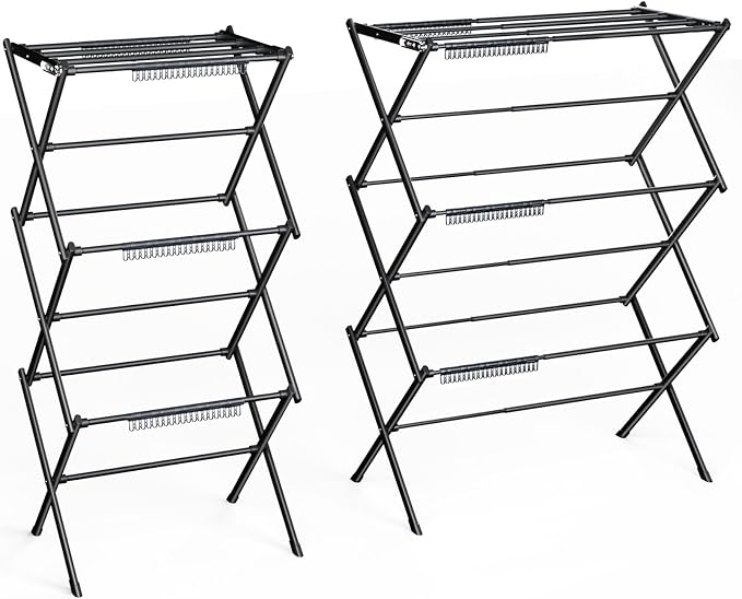3 Tier Clothes Drying Rack, Foldable & Portable Clothing Drying Rack, by Rbitroise
